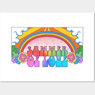 Summer Of Love Rainbow Pop Paradise Posters and Art